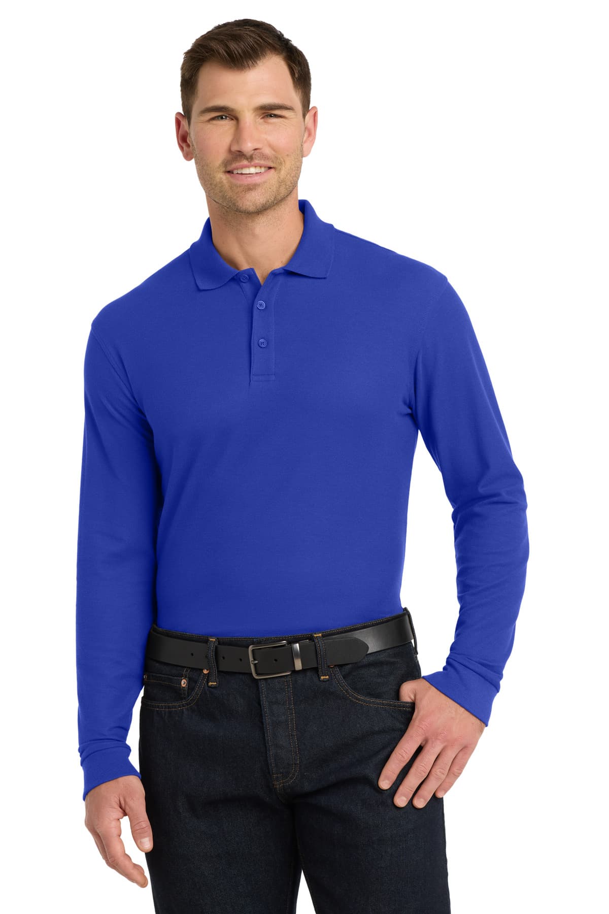 Port Authority Port Authority Long Sleeve Core Classic Pique Polo. K100LS