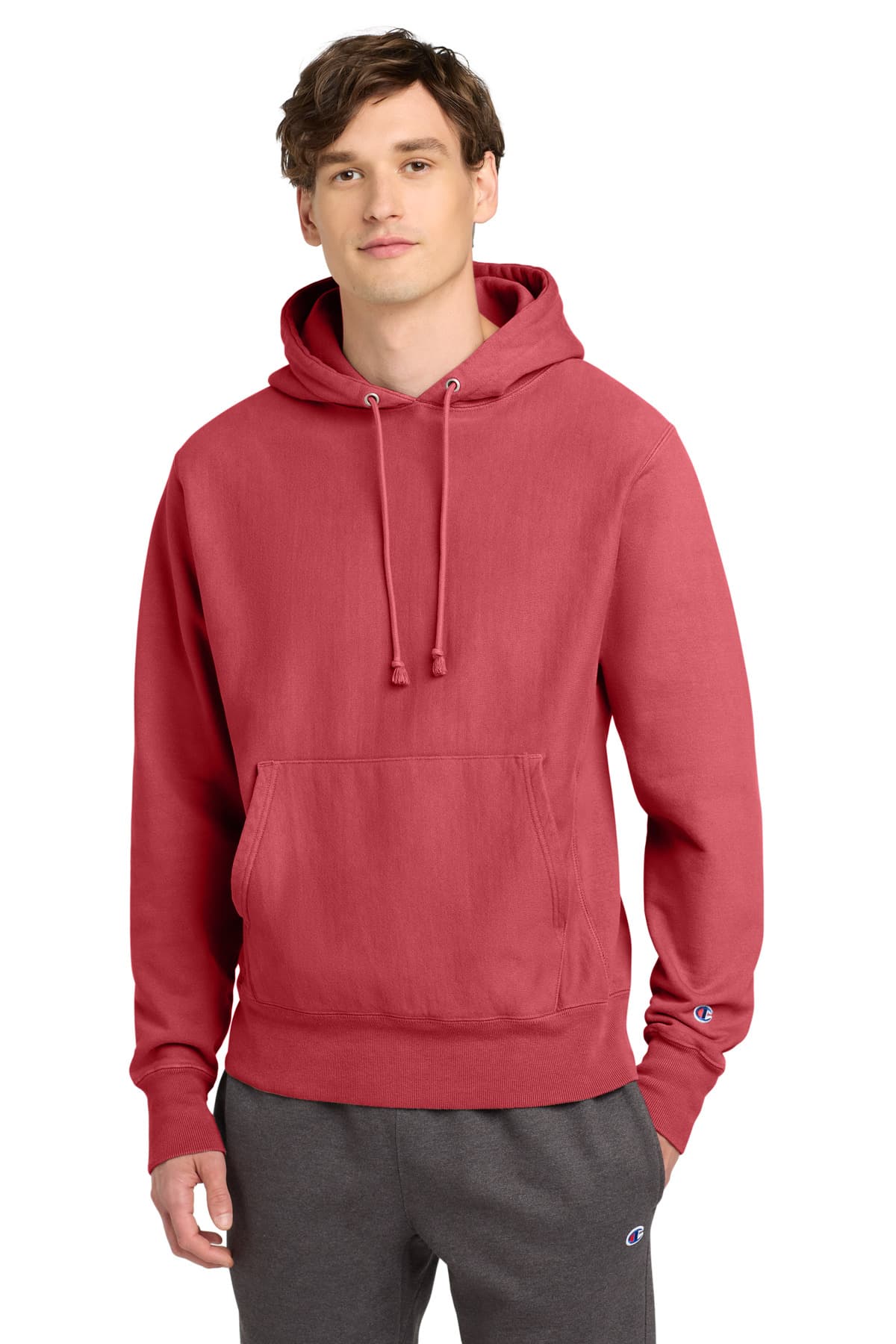 Champion Champion  Reverse Weave  Garment-Dyed Hooded Sweatshirt. GDS101