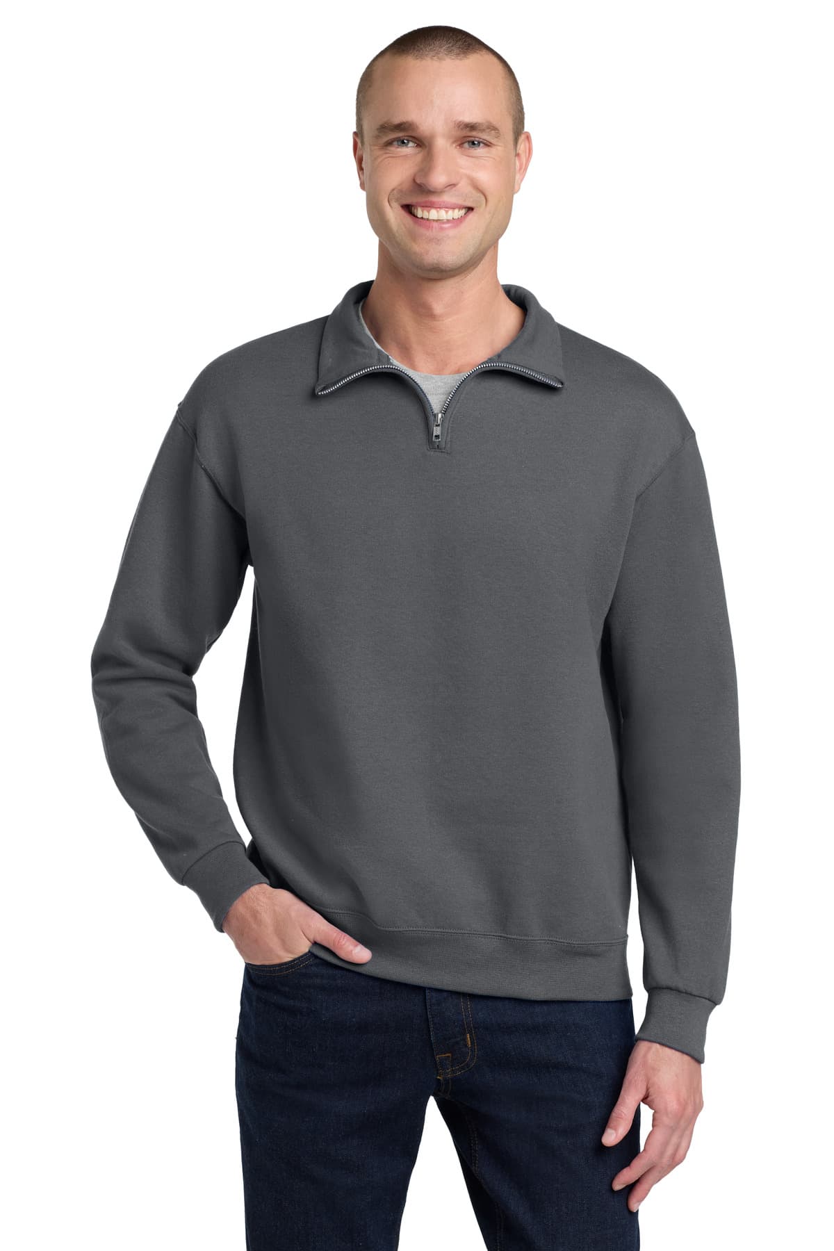 Jerzees Jerzees - NuBlend 1/4-Zip Cadet Collar Sweatshirt. 995M
