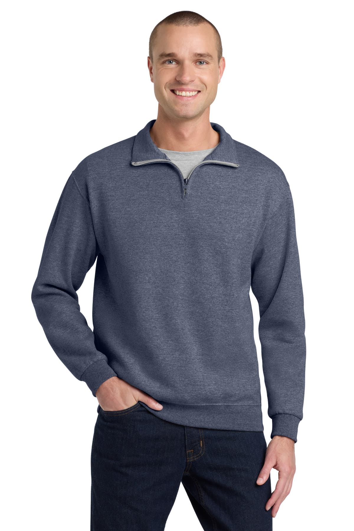 Jerzees Jerzees - NuBlend 1/4-Zip Cadet Collar Sweatshirt. 995M