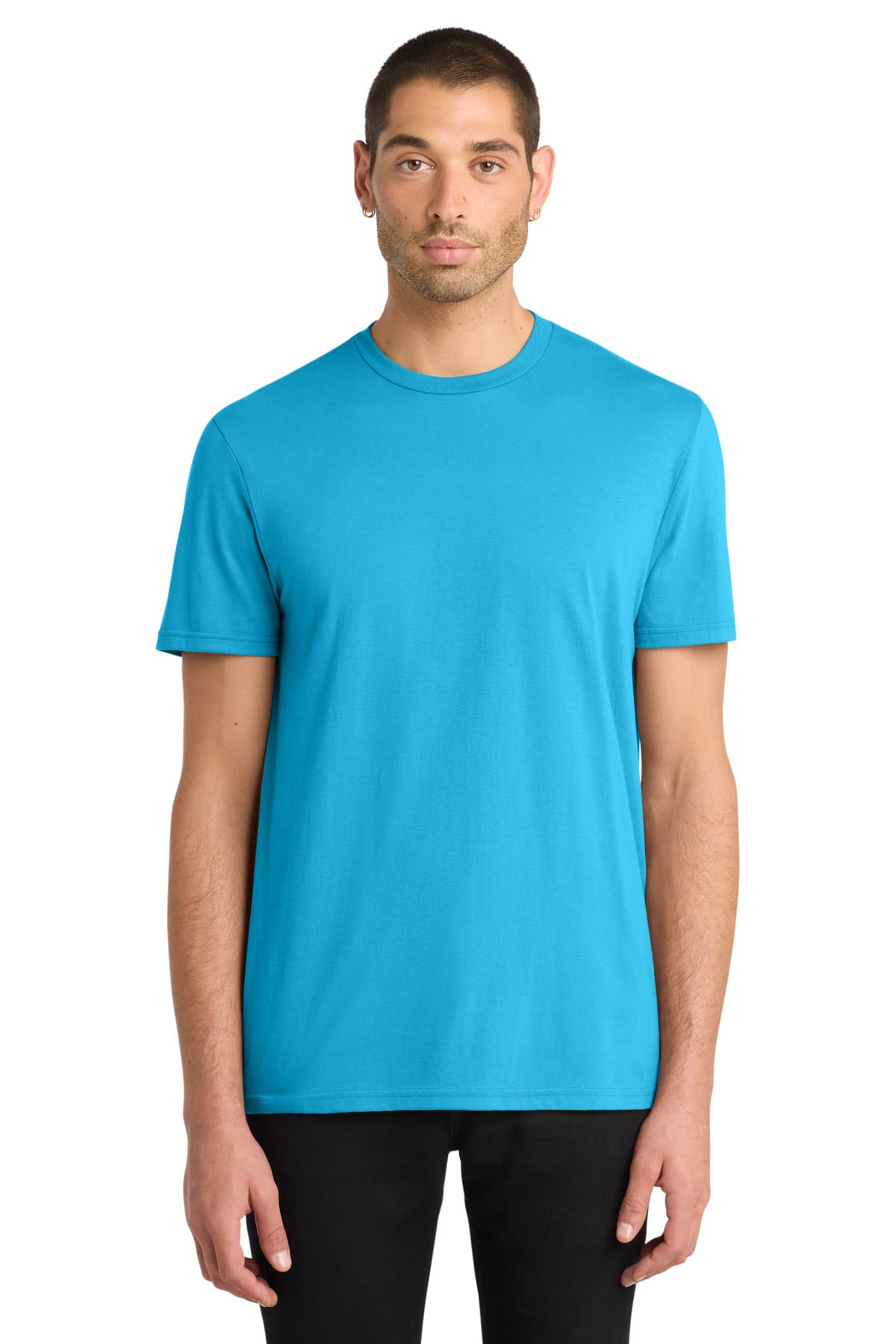 District District Very Important Tee. DT6000 in Light Turquoise