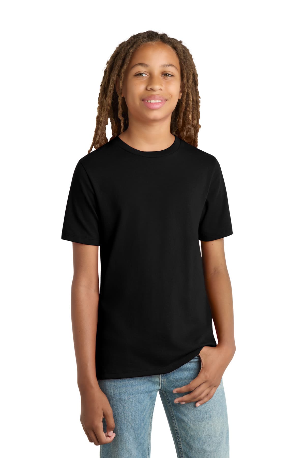 District District  Youth Re-Tee  DT8000Y in Black