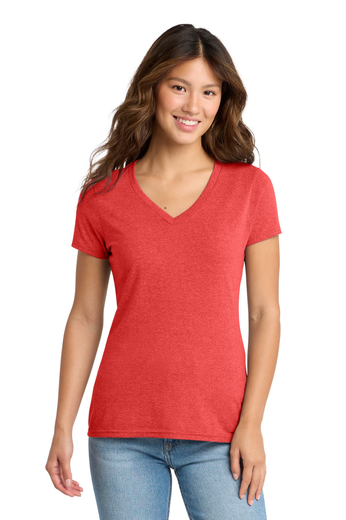 Port & Company Port & Co Women's Tri-Blend V-Neck Tee. LPC330V