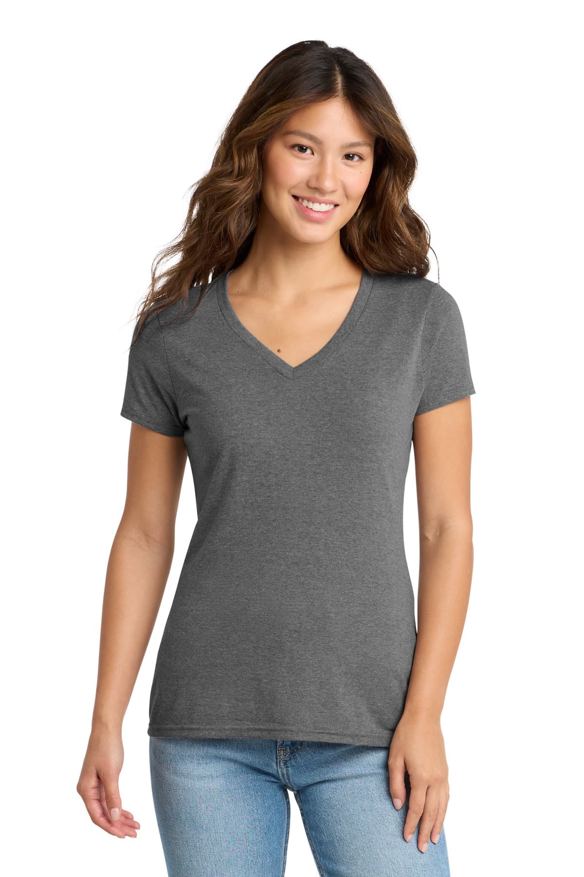 Port & Company Port & Co Women's Tri-Blend V-Neck Tee. LPC330V