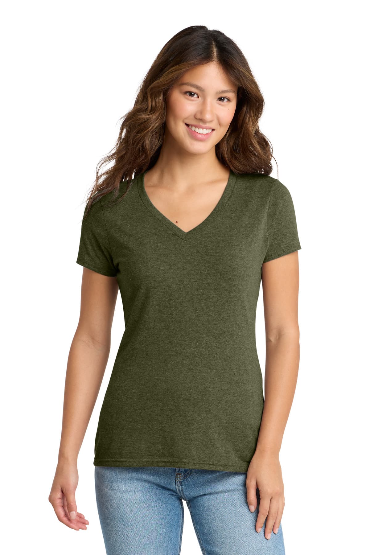Port & Company Port & Co Women's Tri-Blend V-Neck Tee. LPC330V