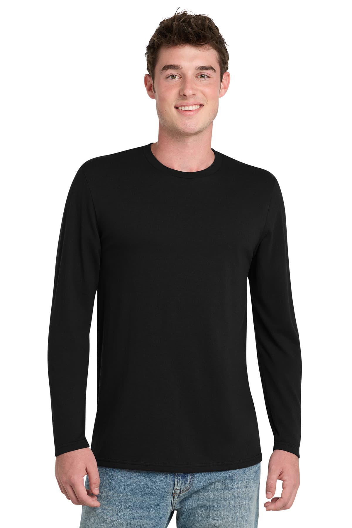 Port & Company Port & Co Tri-Blend Long Sleeve Tee. PC330LS in Black