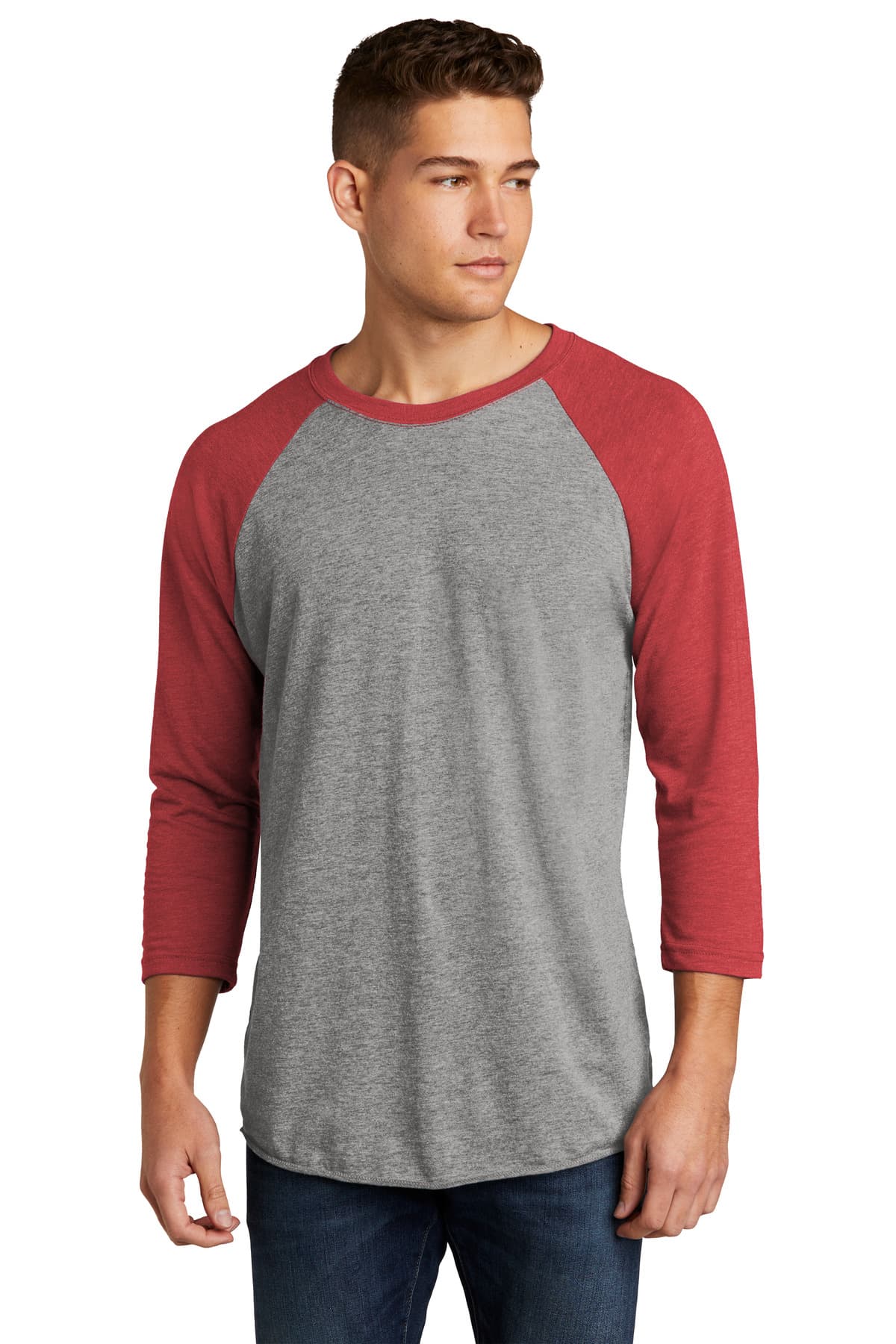 Next Level Next Level Apparel   Adult Tri-Blend 3/4-Sleeve Raglan Tee. NL6051