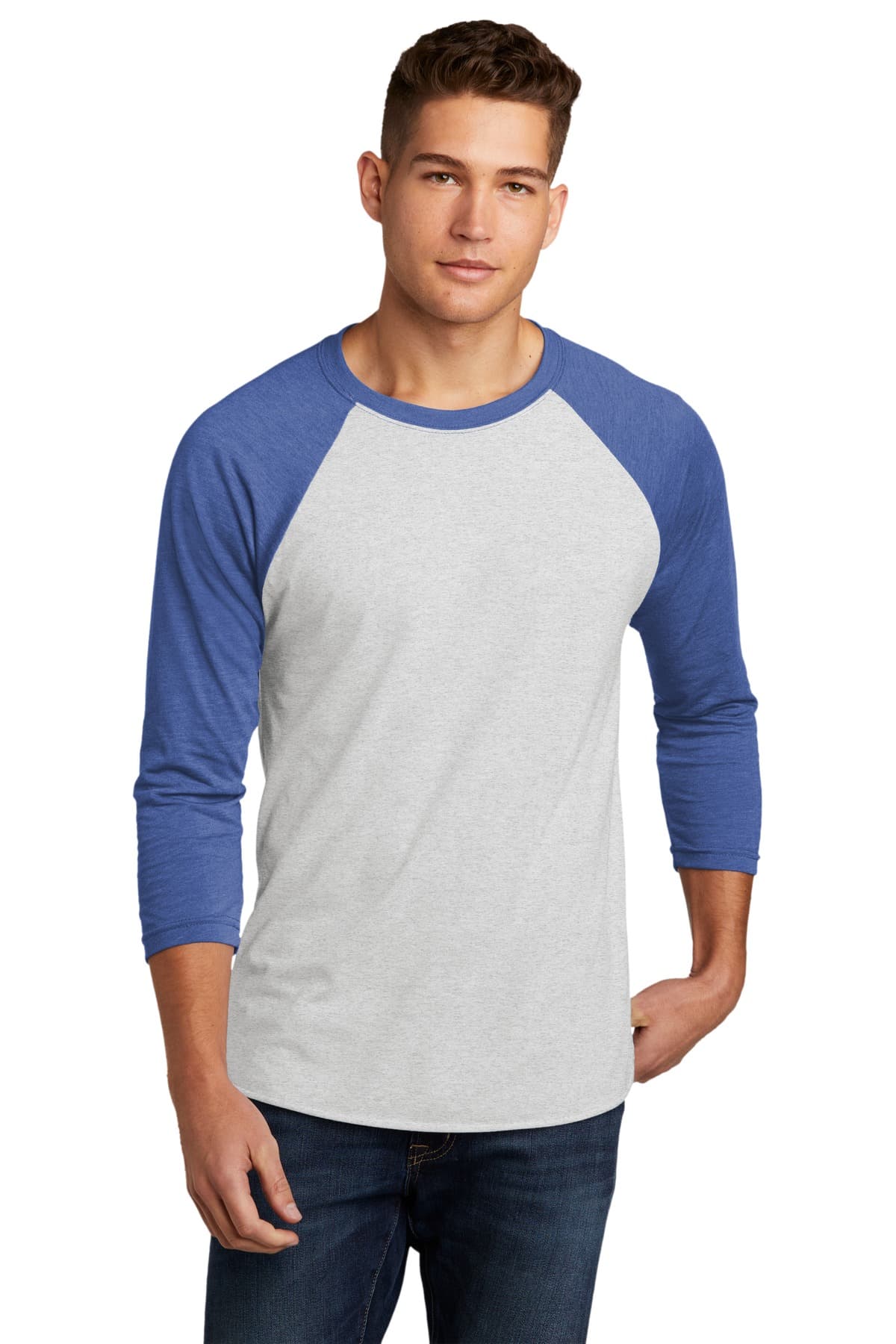 Next Level Next Level Apparel   Adult Tri-Blend 3/4-Sleeve Raglan Tee. NL6051