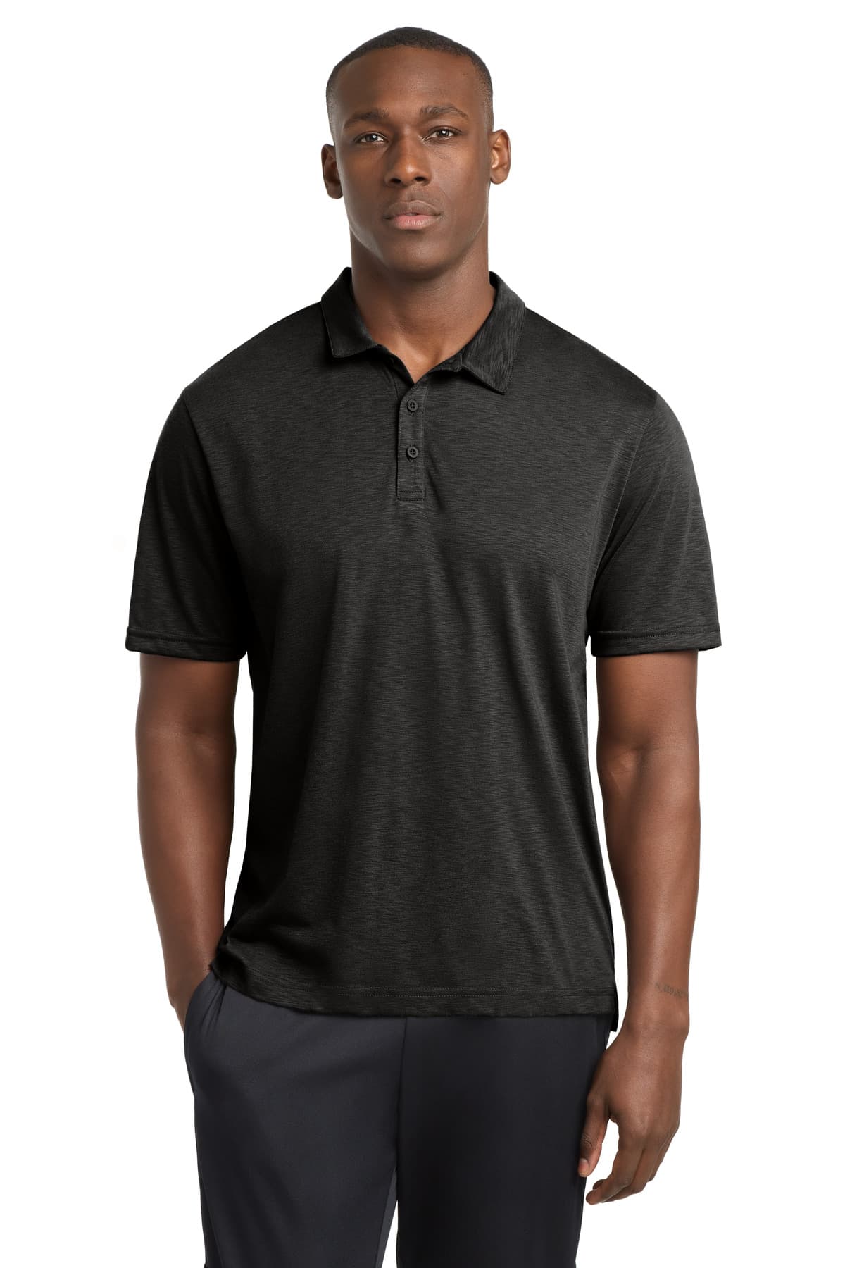 Sport-Tek Sport-Tek  PosiCharge  Strive Polo ST530 in Black