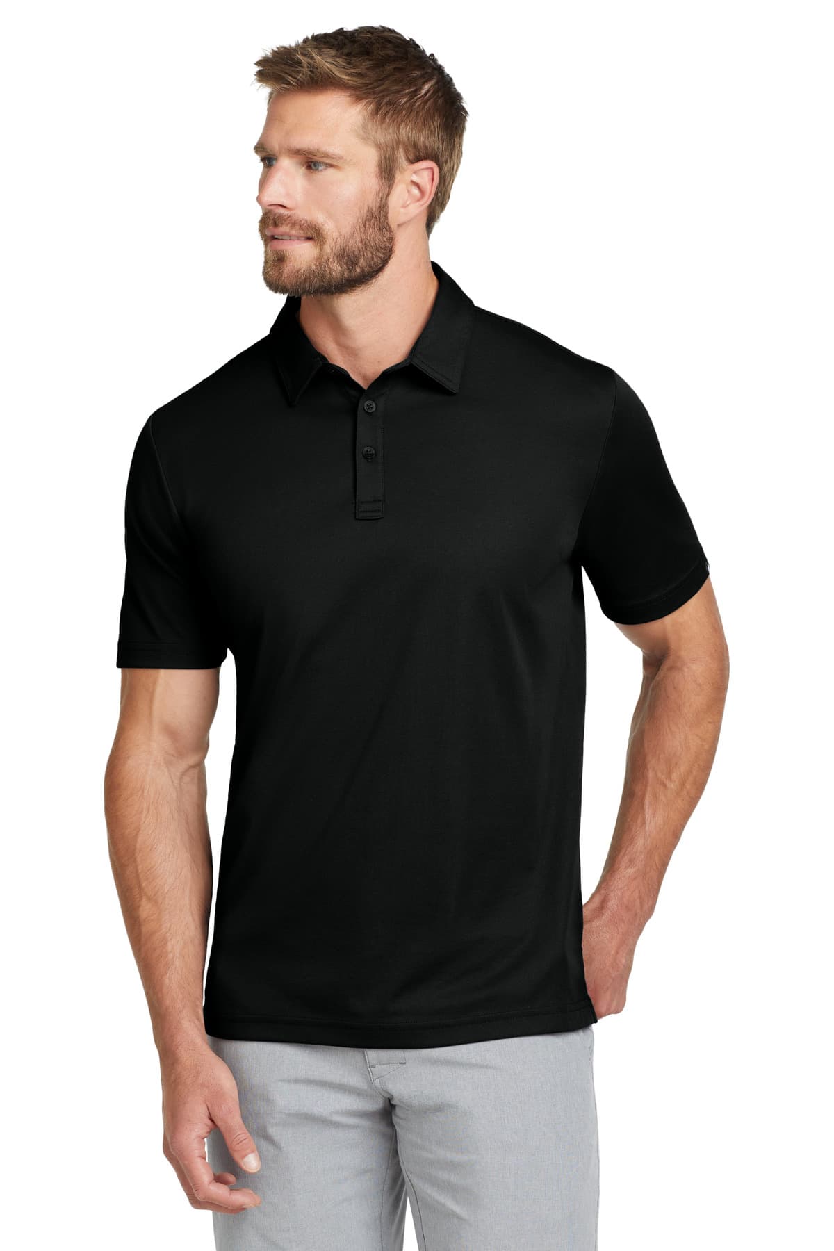 TravisMathew TravisMathew Oceanside Solid Polo. TM1MU411 in Black
