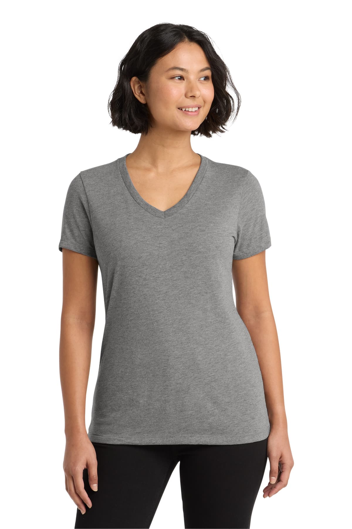 AllMade Allmade  Women's Tri-Blend V-Neck Tee AL2018 in Aluminum Grey