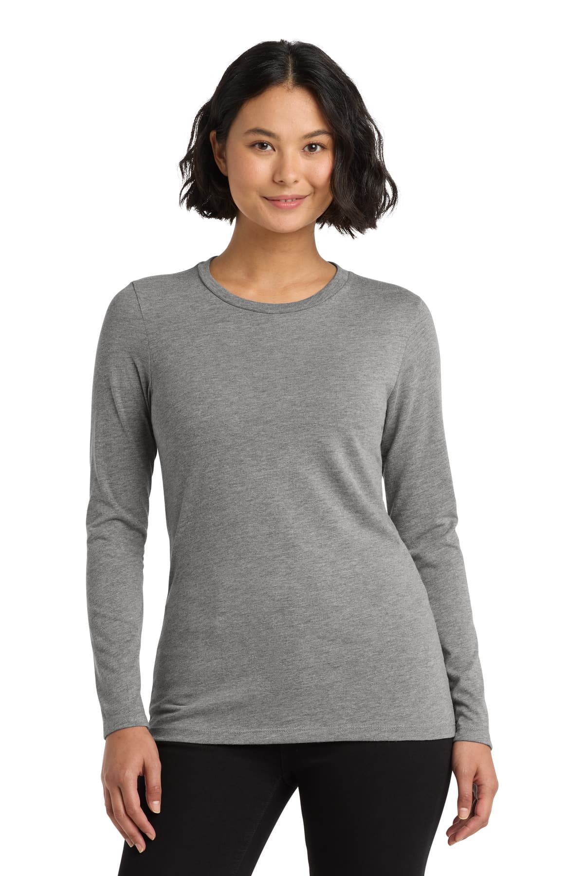 AllMade Allmade   Women's Tri-Blend Long Sleeve Tee AL6008 in Aluminum Grey