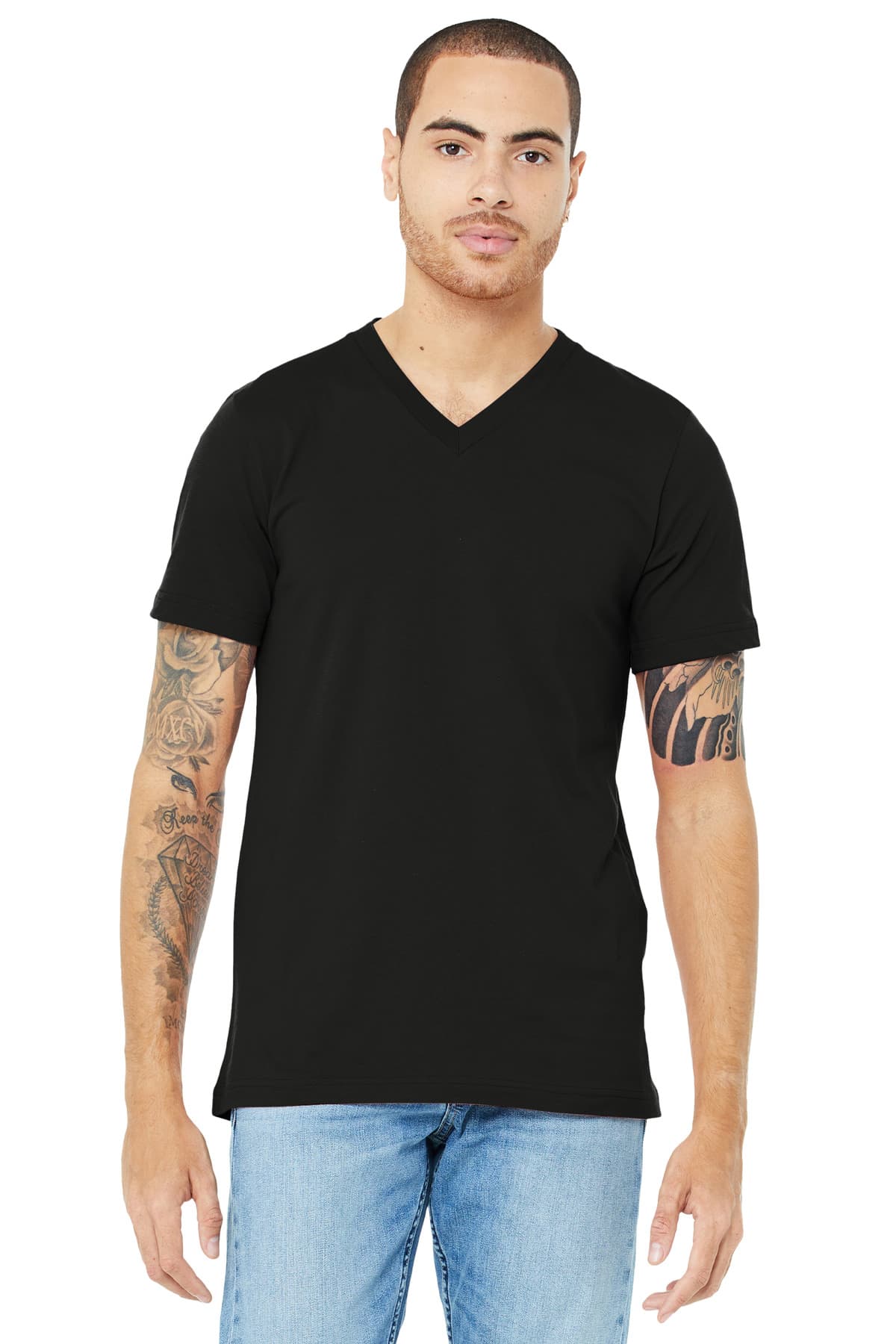 Bella + Canvas BELLA+CANVAS  Unisex Jersey Short Sleeve V-Neck Tee. BC3005