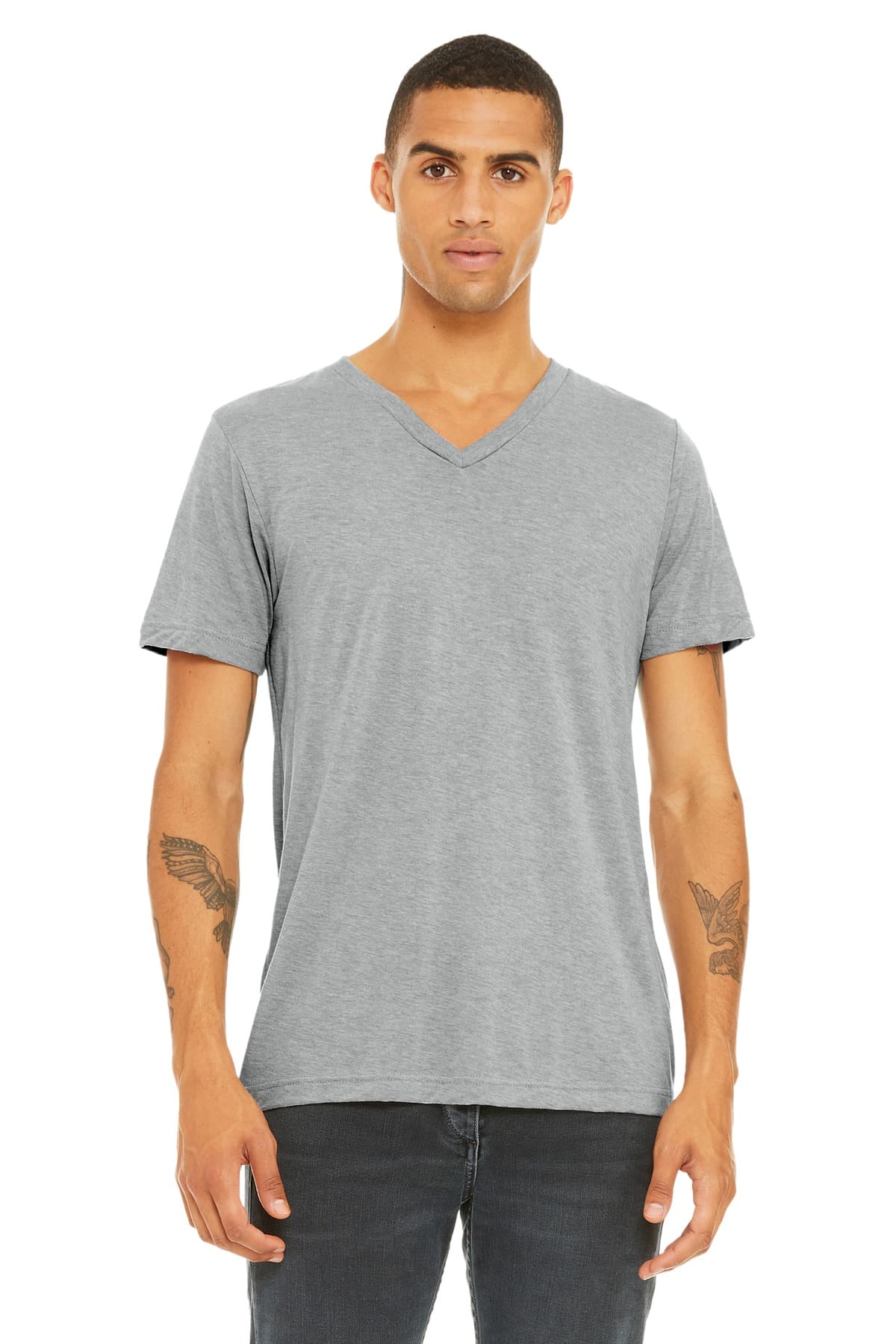 Bella + Canvas BELLA+CANVAS Unisex Triblend Short Sleeve V-Neck Tee. BC3415