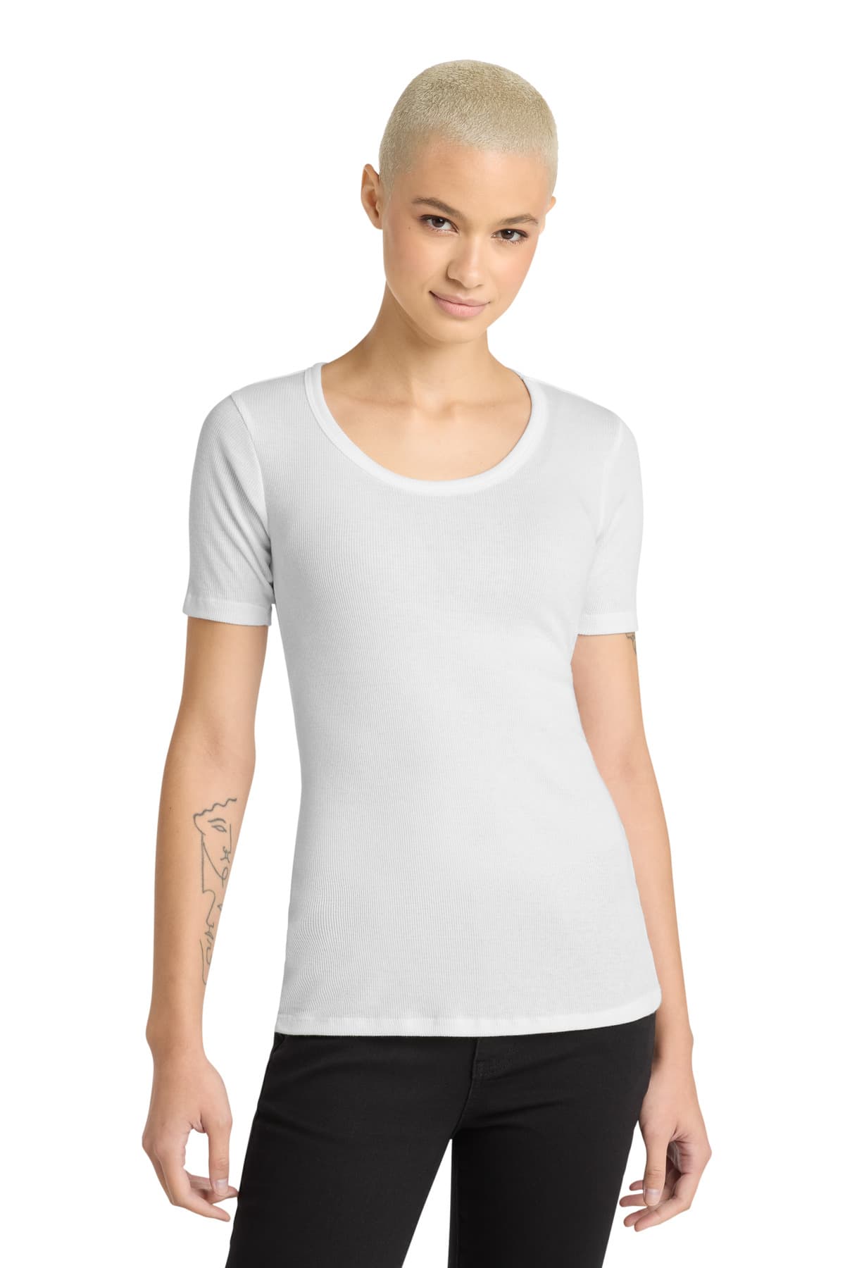 District District Women's V.I.T.Rib Scoop Neck Tee DT6020