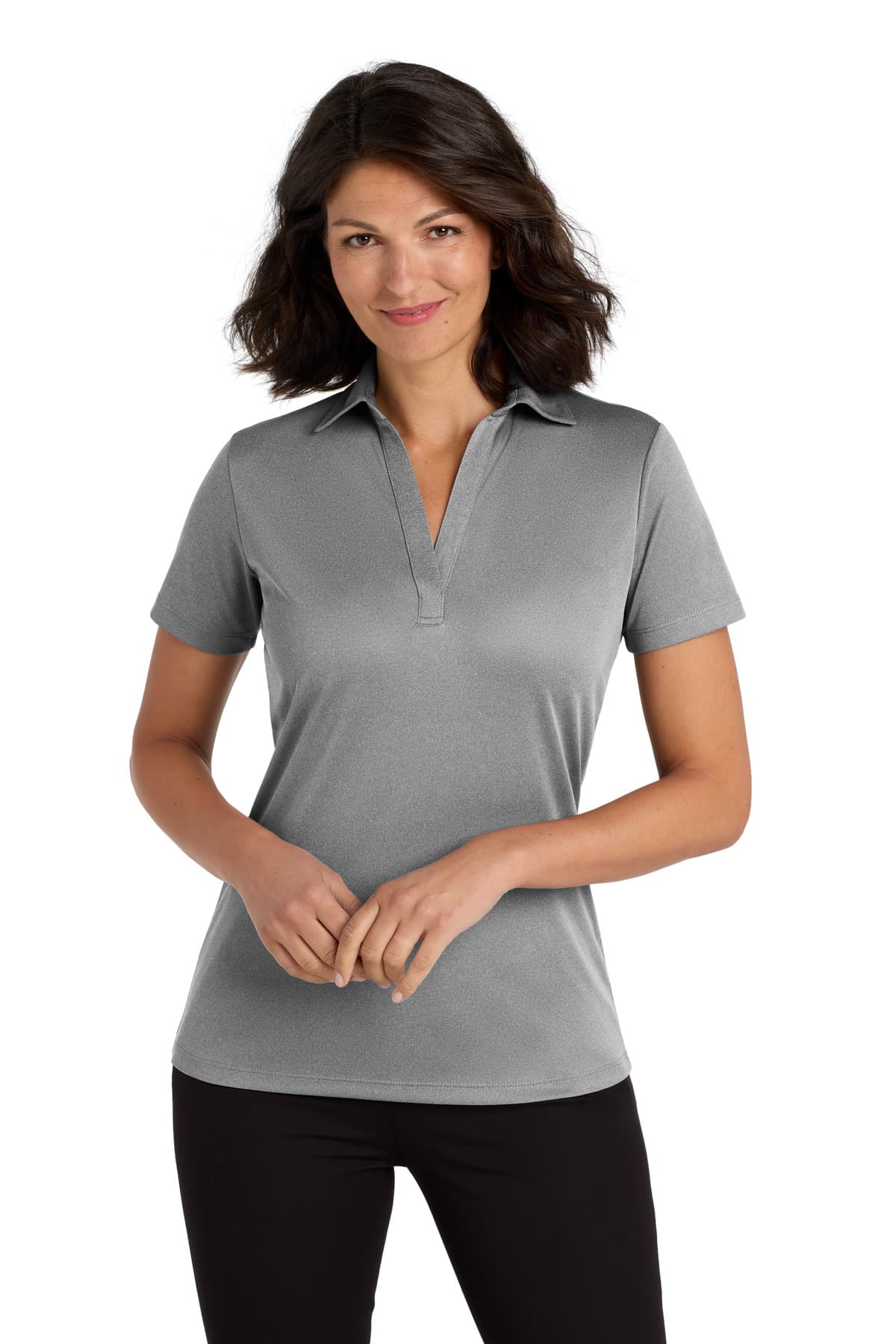 Port Authority Port Authority  Women's Heathered Silk Touch  Performance Polo. LK542