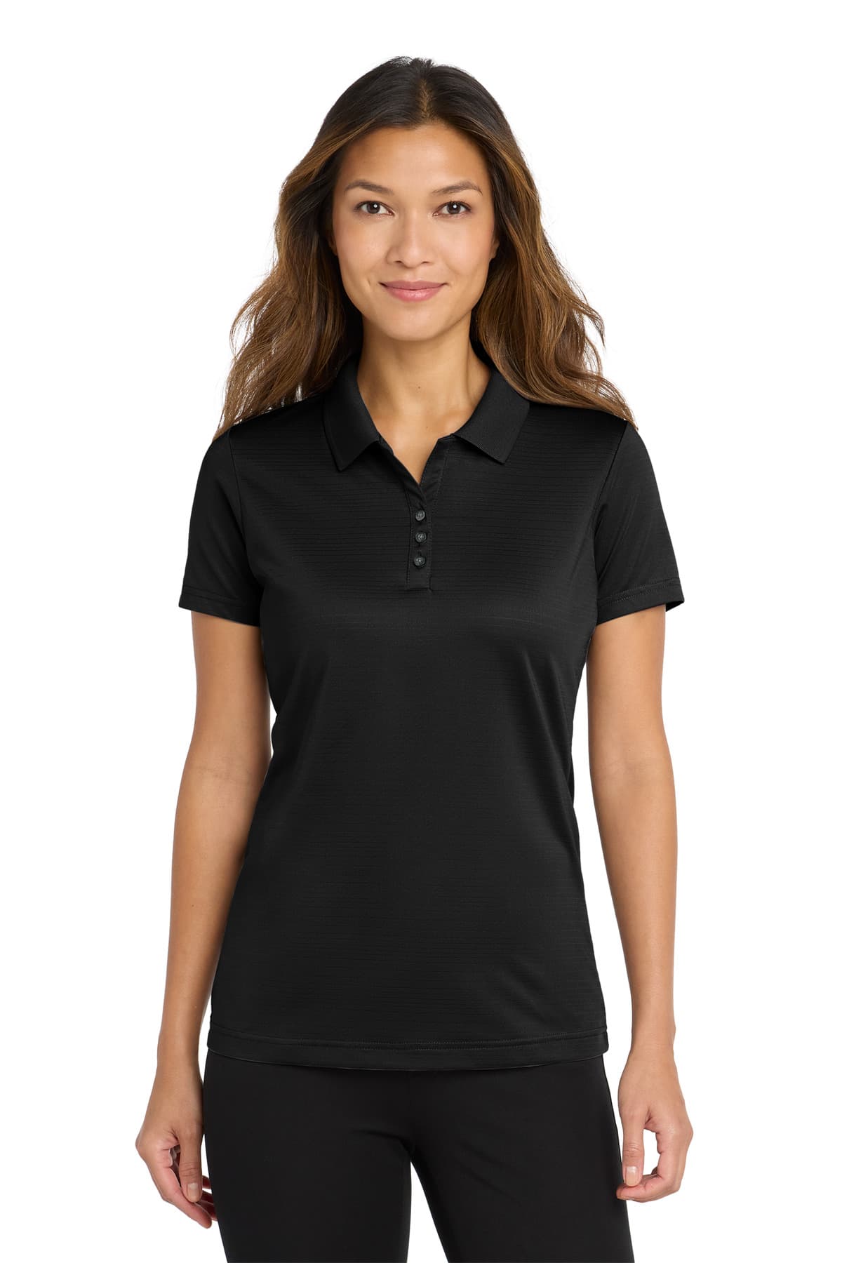 Port Authority Port Authority  Women's Eclipse Stretch Polo. LK587 in Deep Black