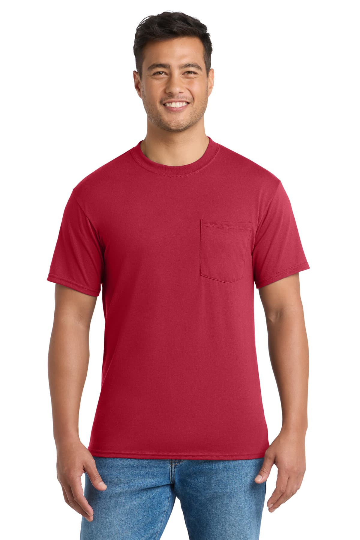 Port & Company Port & Co Tall Core Blend Pocket Tee. PC55PT