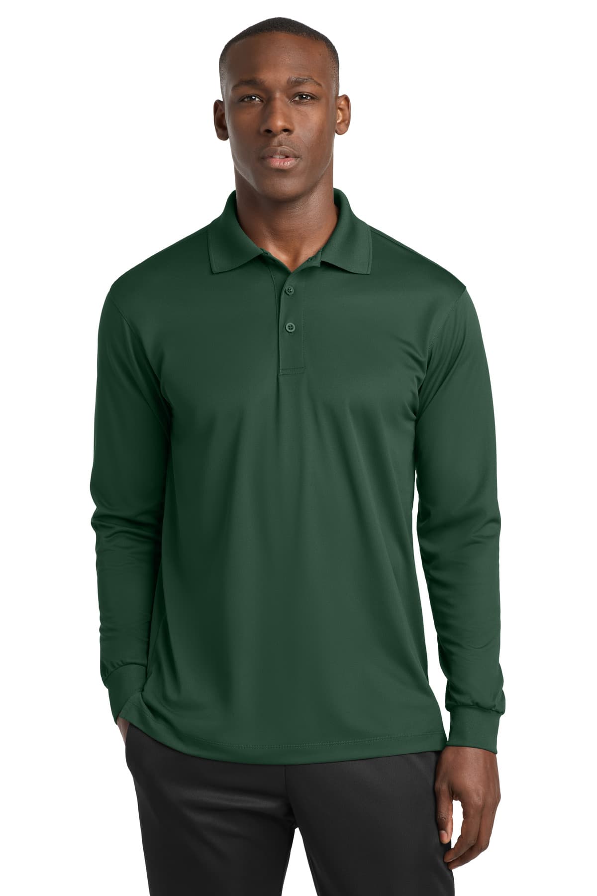 Sport-Tek Sport-Tek Long Sleeve Micropique Sport-Wick Polo. ST657