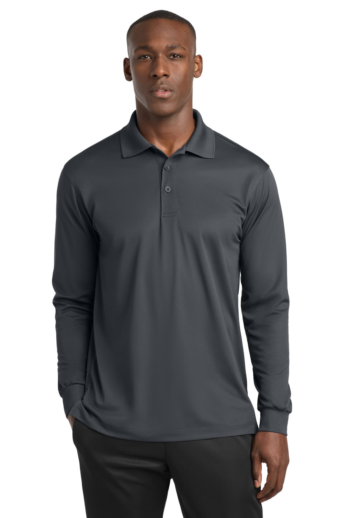 Sport-Tek Sport-Tek Long Sleeve Micropique Sport-Wick Polo. ST657