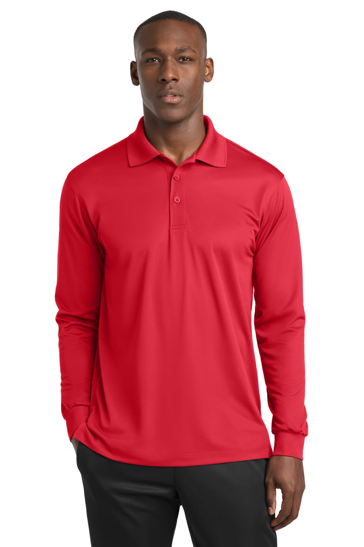 Sport-Tek Sport-Tek Long Sleeve Micropique Sport-Wick Polo. ST657