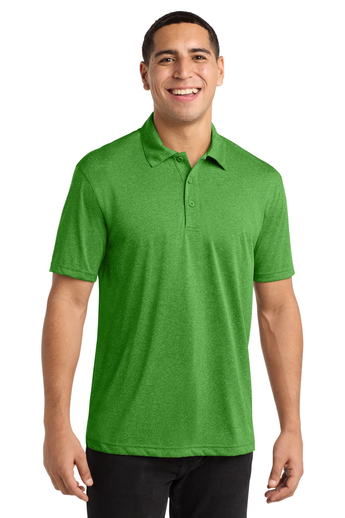 Sport-Tek Sport-Tek Heather Contender Polo. ST660