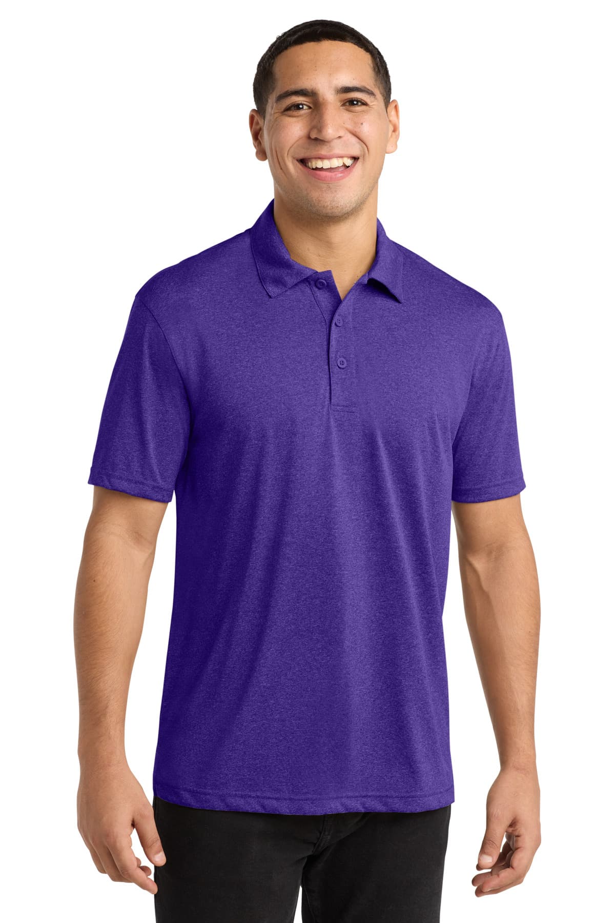 Sport-Tek Sport-Tek Heather Contender Polo. ST660