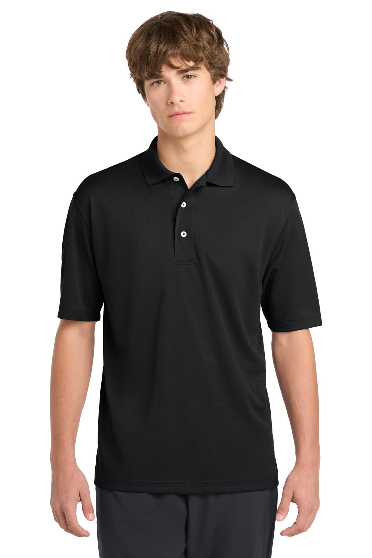 Sport-Tek Sport-Tek Tall Dri-Mesh Polo. TK469 in Black