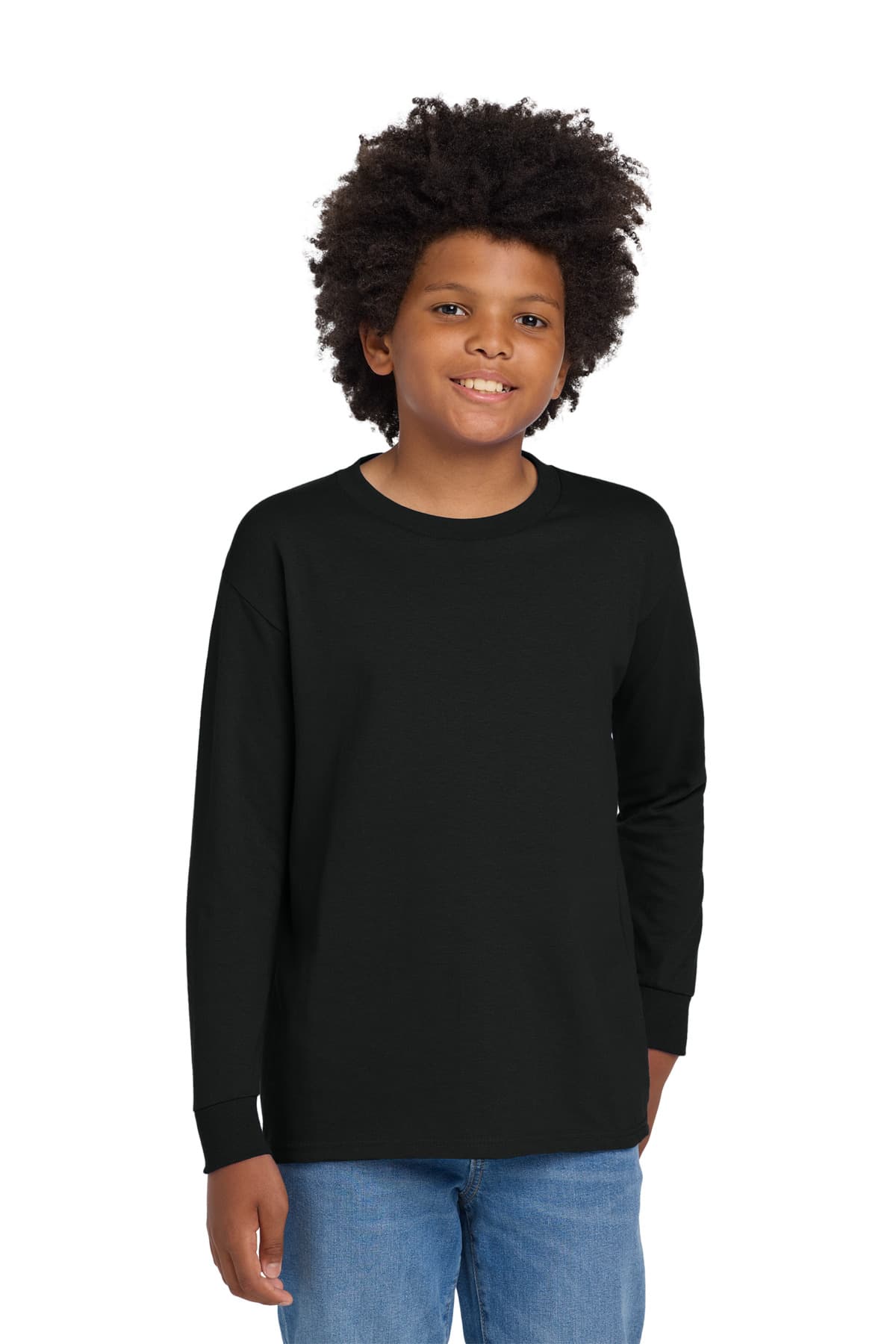 Gildan Gildan Youth Heavy Cotton 100% Cotton Long Sleeve T-Shirt. 5400B