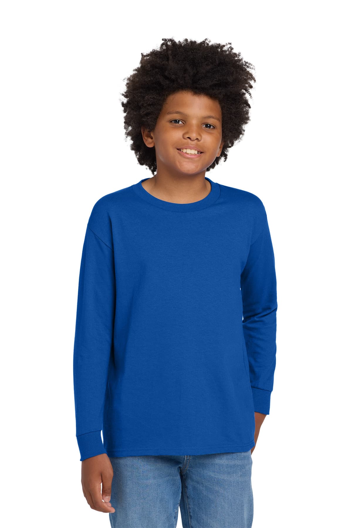 Gildan Gildan Youth Heavy Cotton 100% Cotton Long Sleeve T-Shirt. 5400B