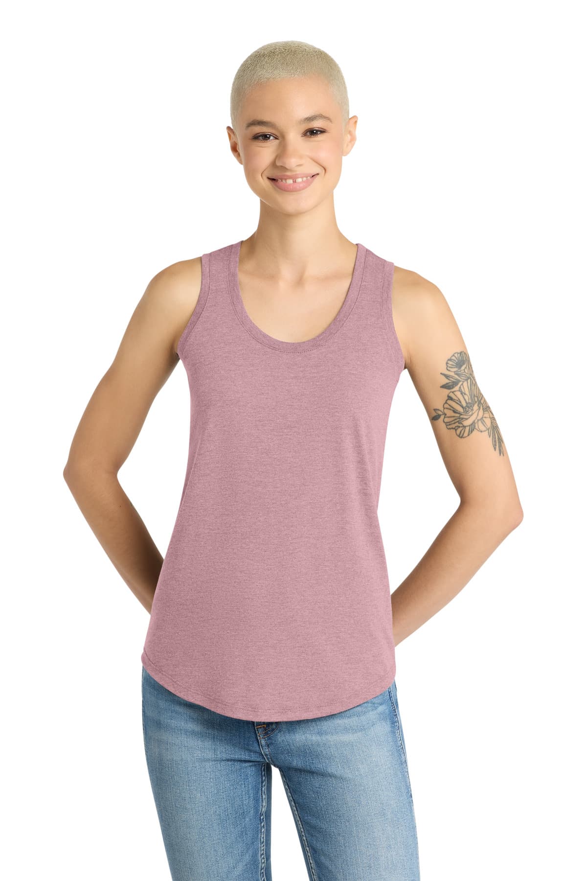 District District  Women's Perfect Tri Racerback Tank. DM138L