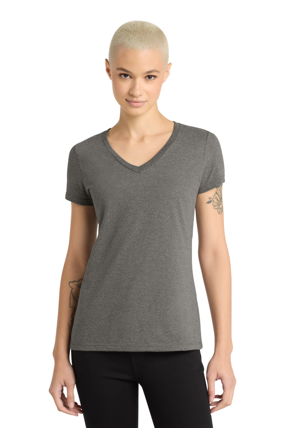 District District - Women's Perfect Weight V-Neck Tee. DM1170L