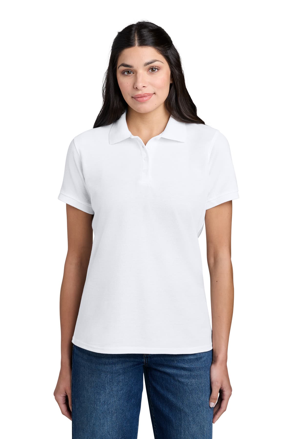 Port & Company Port & Co Women's Core Blend Pique Polo. LKP155