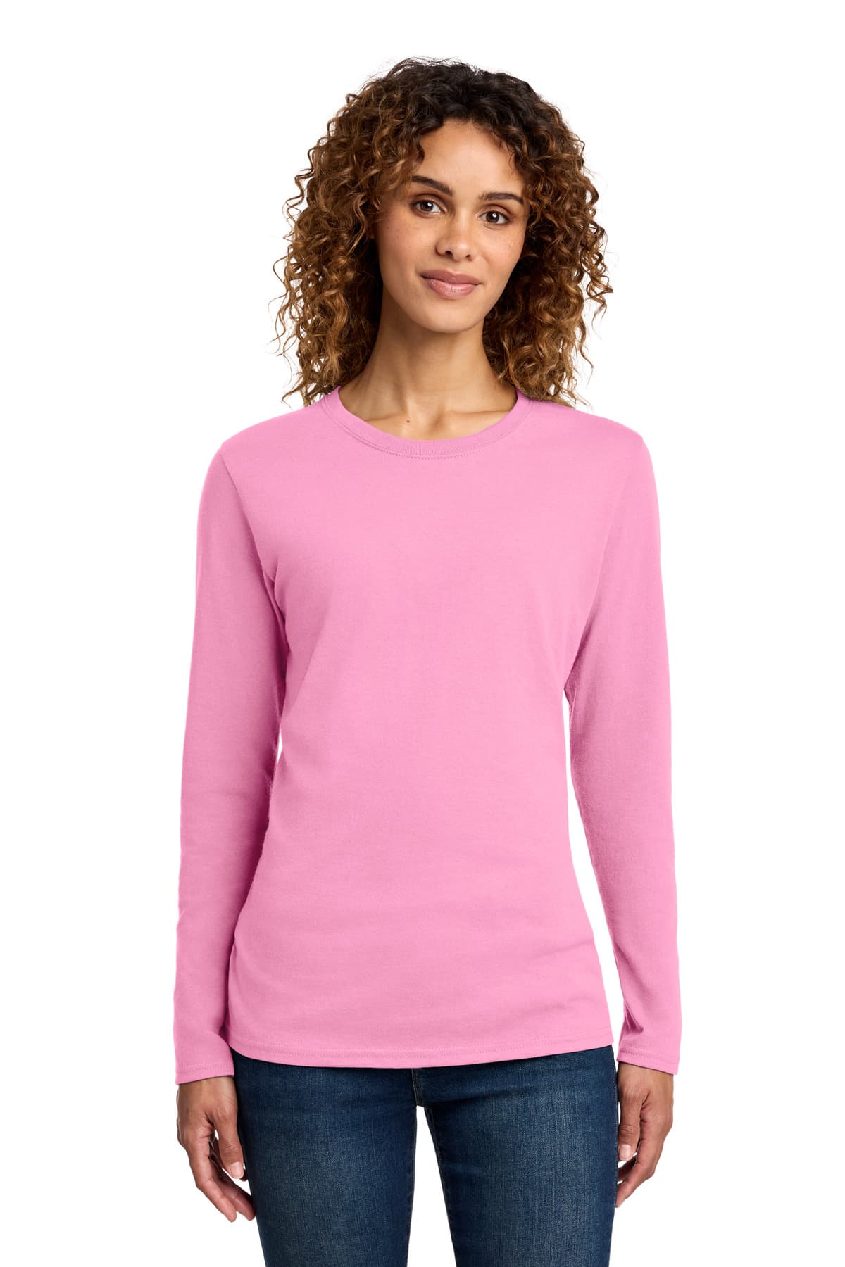 Port & Company Port & Co Women's Long Sleeve Core Cotton Tee. LPC54LS
