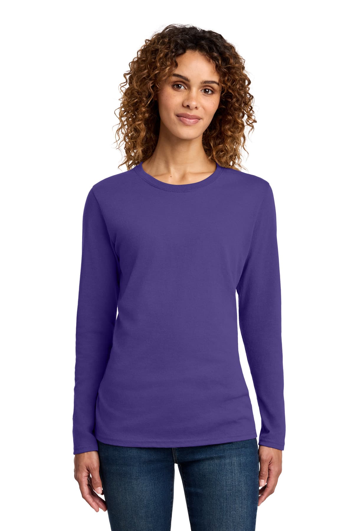 Port & Company Port & Co Women's Long Sleeve Core Cotton Tee. LPC54LS