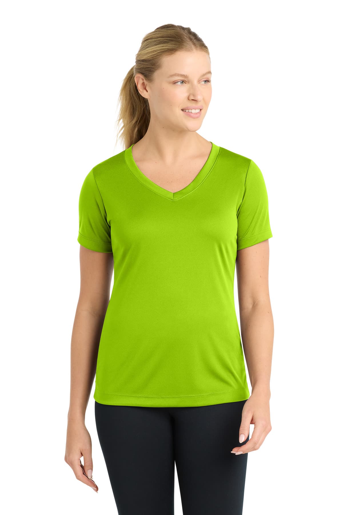 Sport-Tek Sport-Tek Women's PosiCharge Competitor V-Neck Tee. LST353