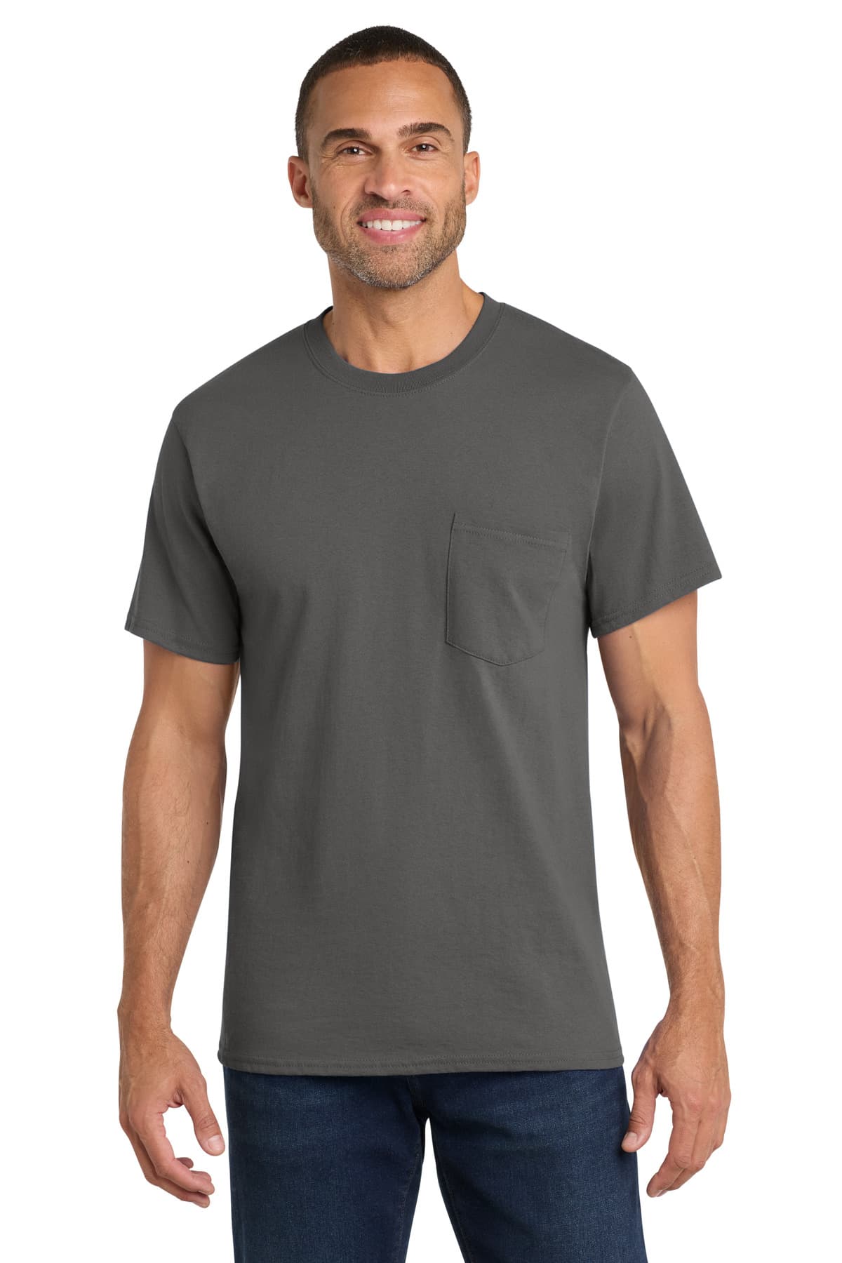 Port & Company Port & Co Core Cotton Pocket Tee. PC54P