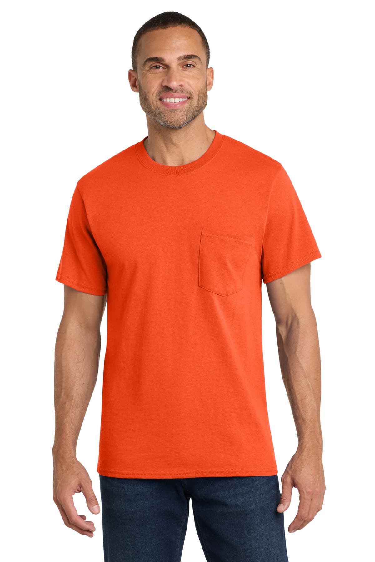 Port & Company Port & Co Core Cotton Pocket Tee. PC54P