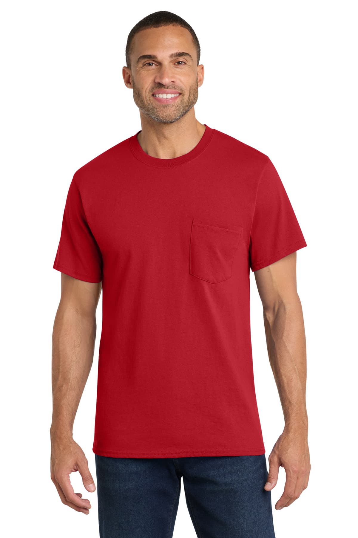 Port & Company Port & Co Core Cotton Pocket Tee. PC54P