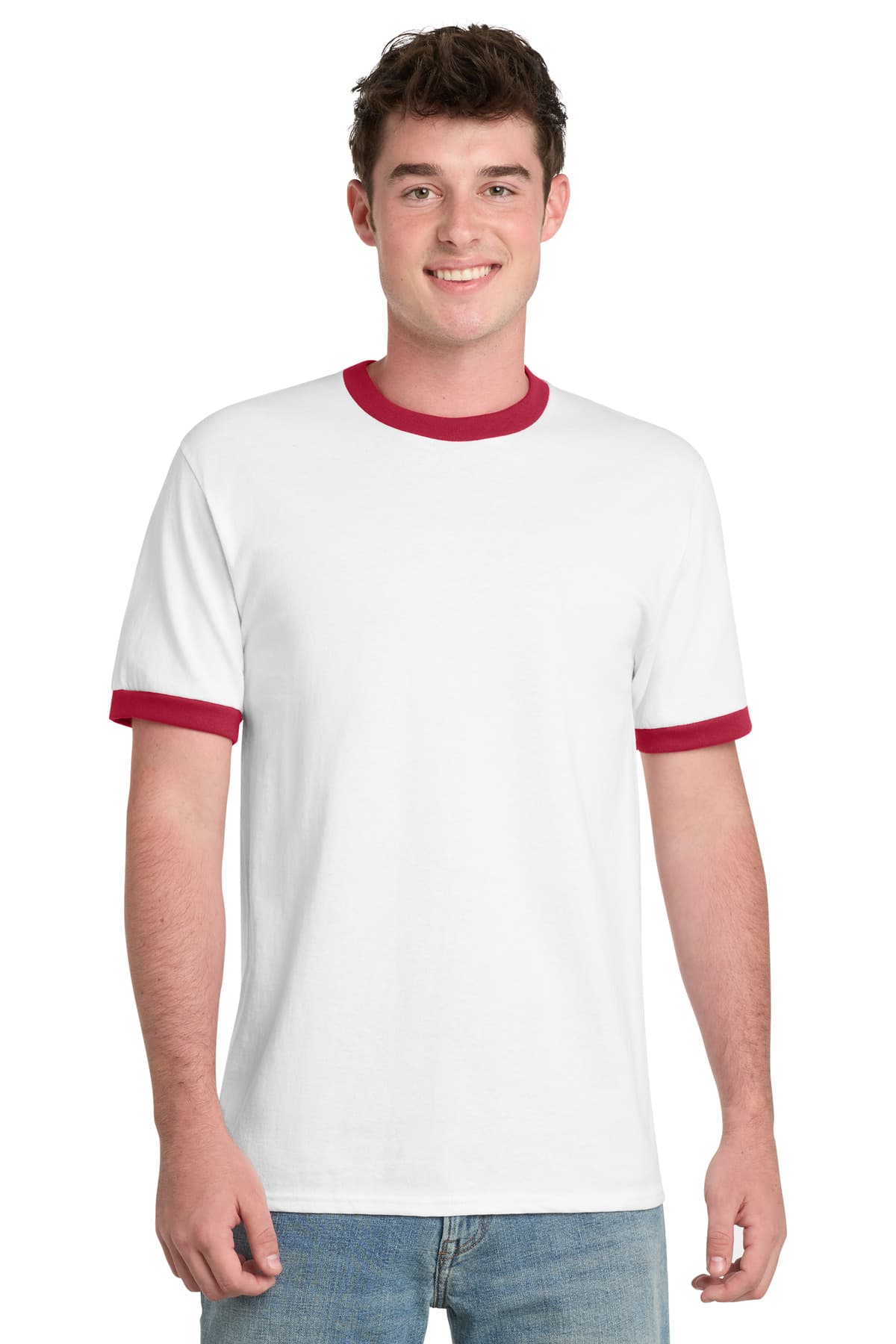 Port & Company Port & Co Core Cotton Ringer Tee.  PC54R