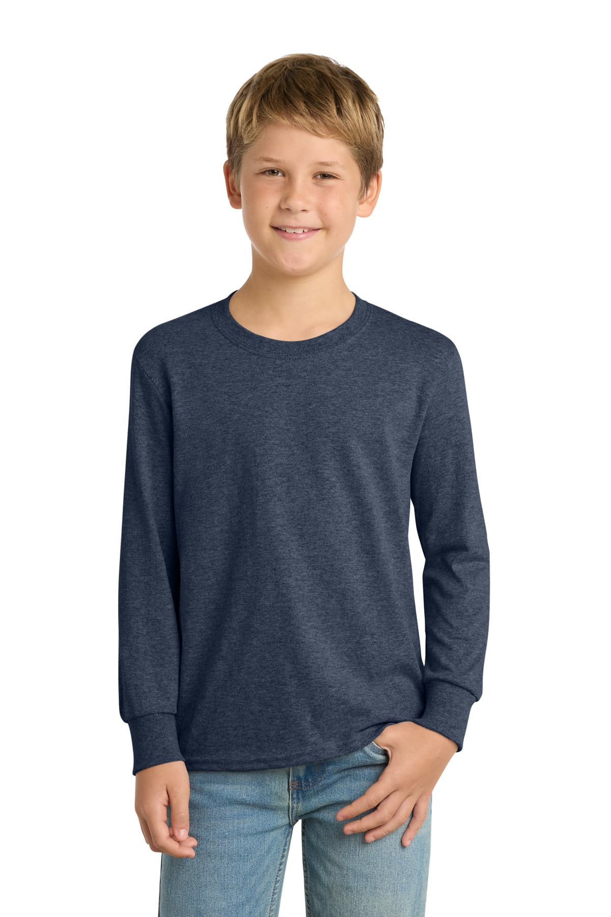 Port & Company Port & Co Youth Long Sleeve Core Cotton Tee. PC54YLS