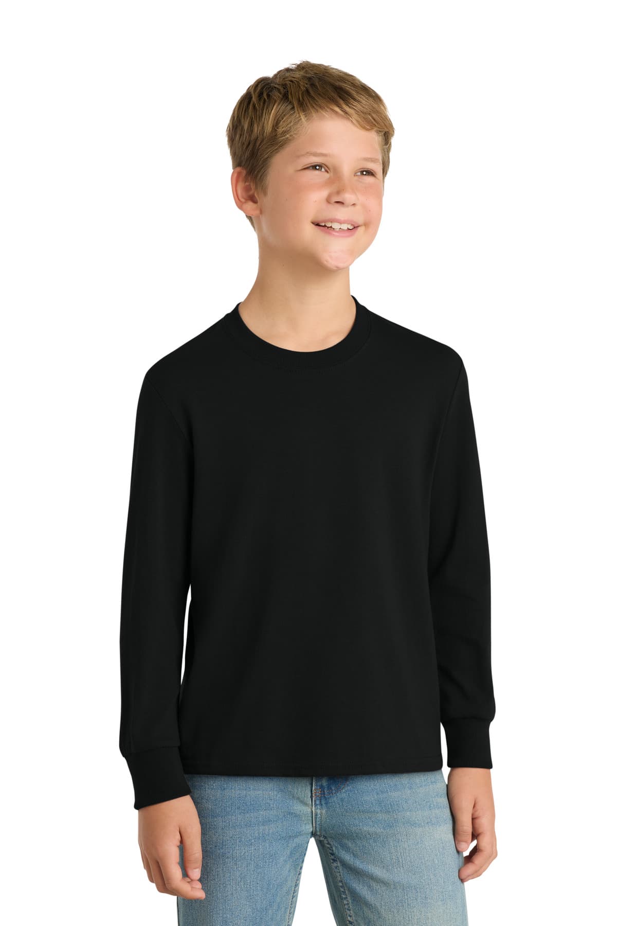 Port & Company Port & Co Youth Long Sleeve Core Cotton Tee. PC54YLS