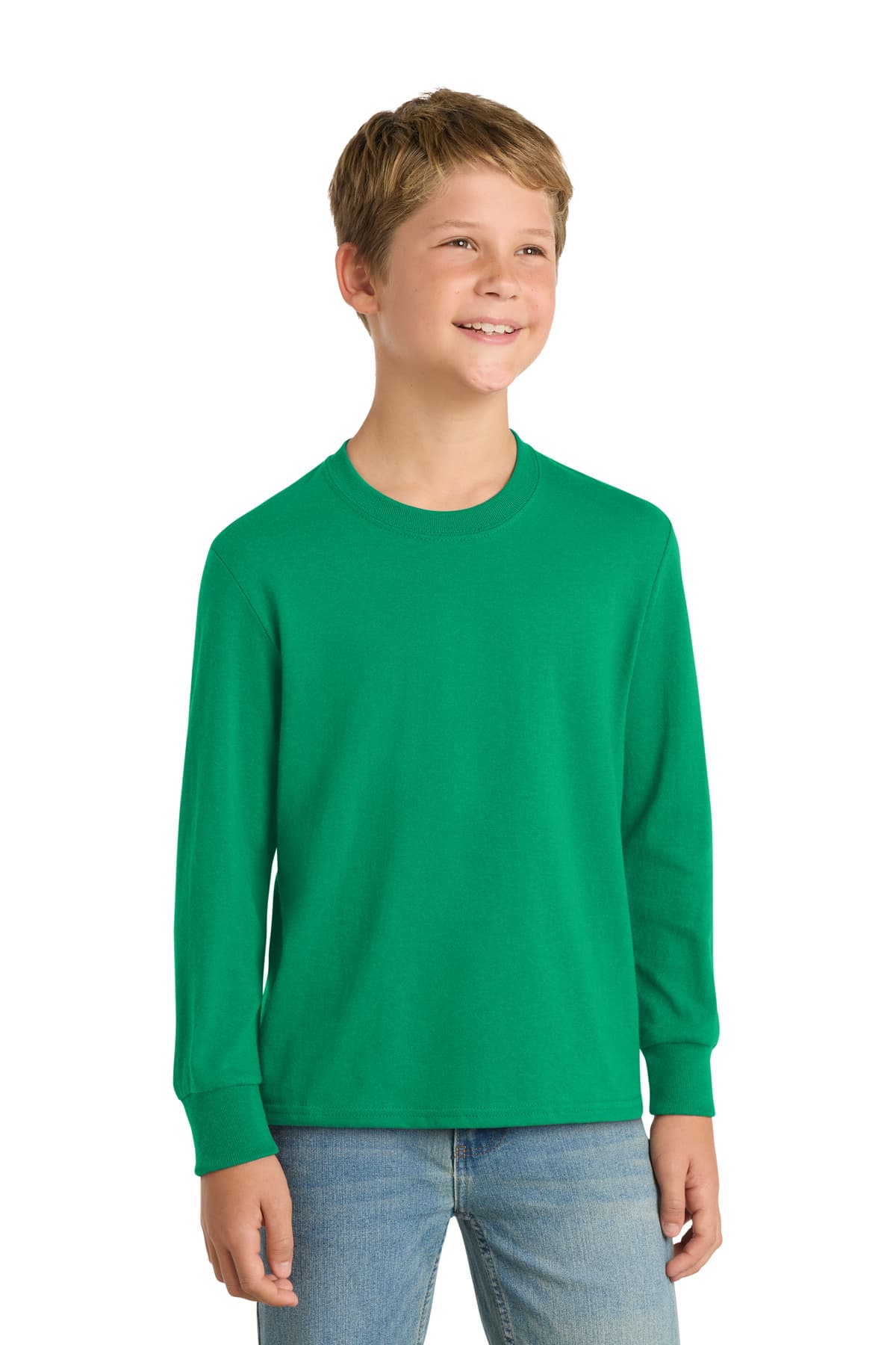 Port & Company Port & Co Youth Long Sleeve Core Cotton Tee. PC54YLS