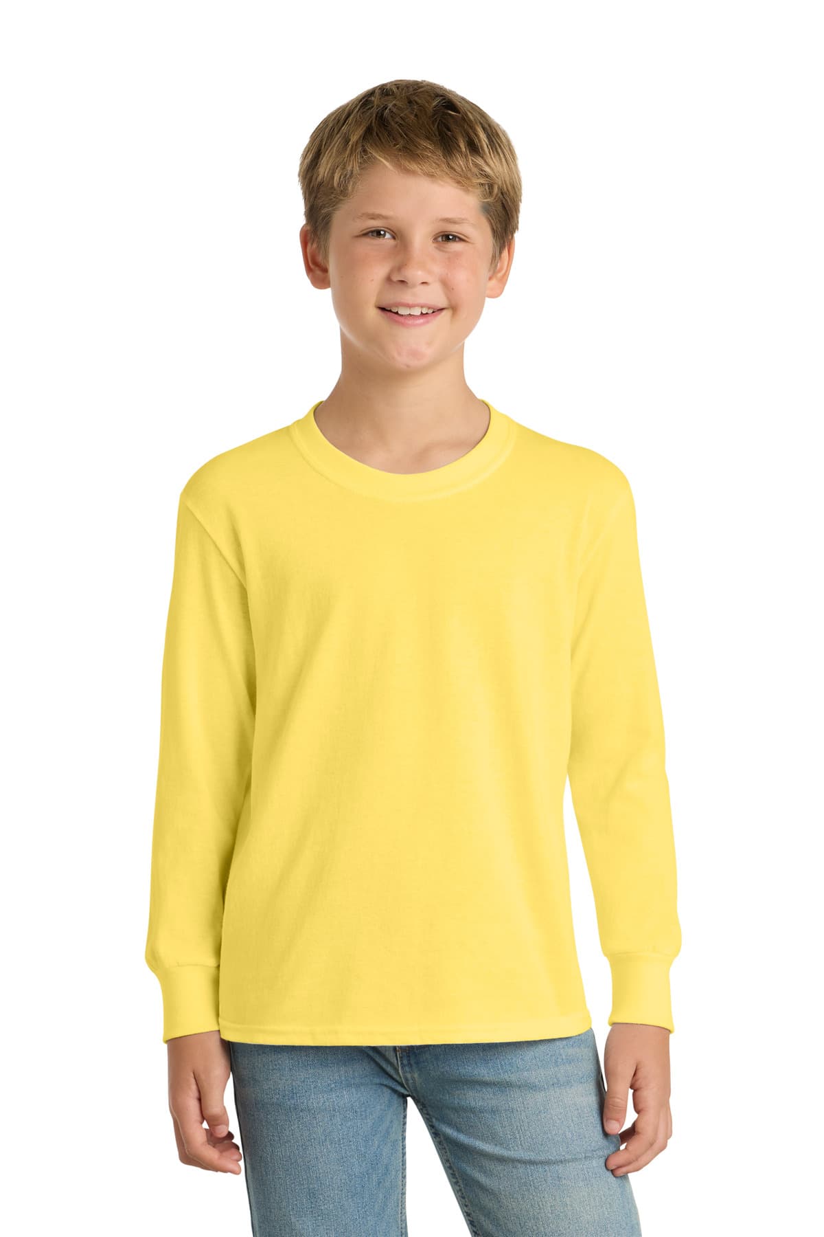 Port & Company Port & Co Youth Long Sleeve Core Cotton Tee. PC54YLS
