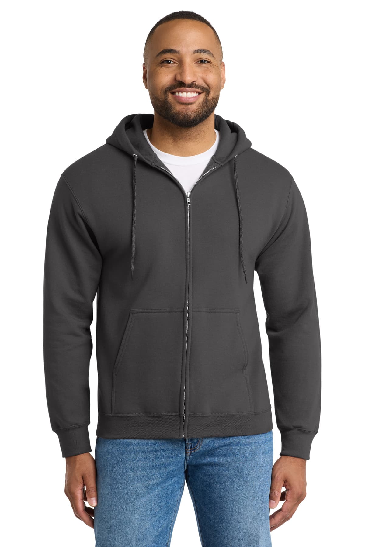 Port & Company Port & Co Essential Fleece Full-Zip Hooded Sweatshirt.  PC90ZH