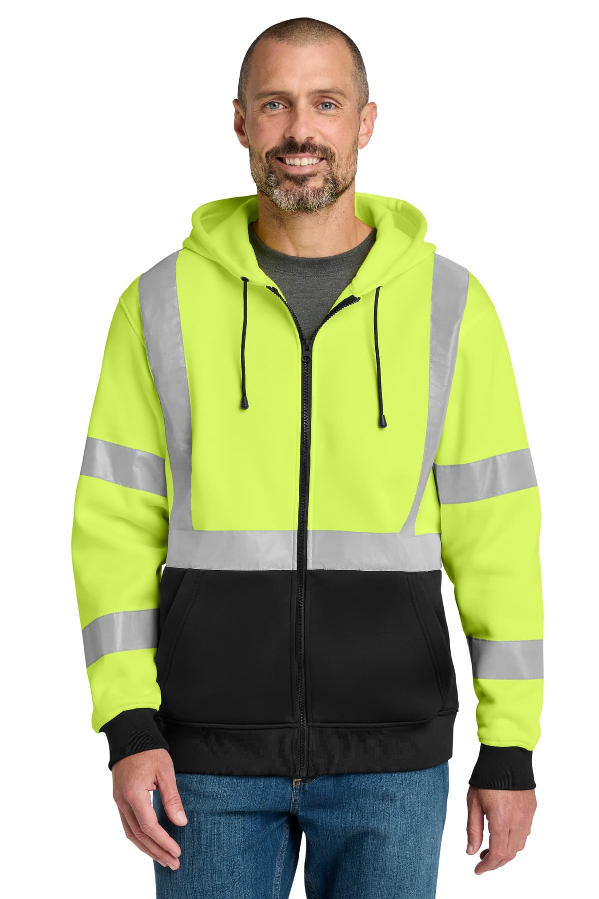 CornerStone CornerStone A107 Class 3 Heavy-Duty Fleece Full-Zip Hoodie CSF300