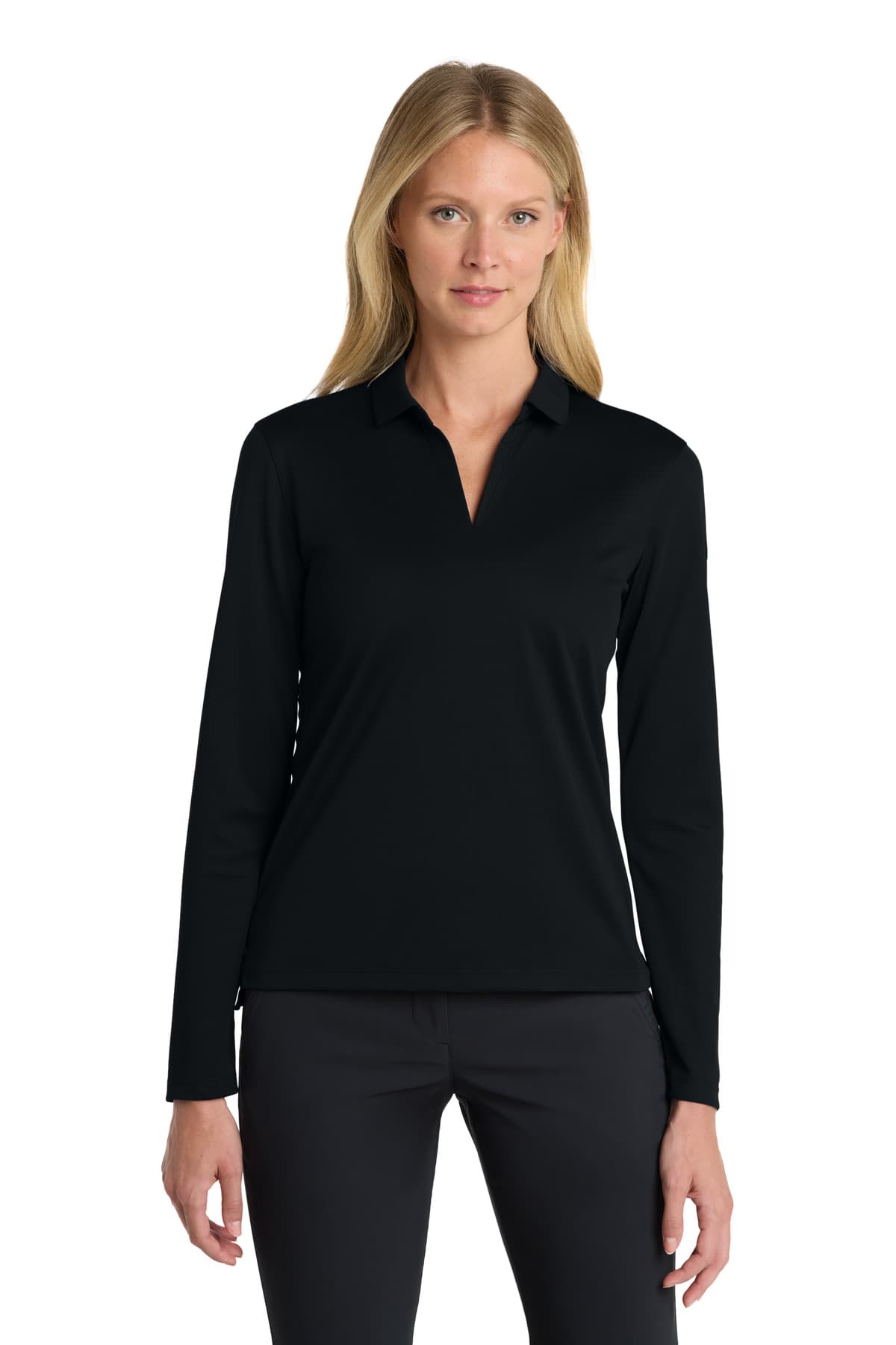 Nike Nike Women's Dri-FIT Micro Pique 2.0 Long Sleeve Polo NKDC2105