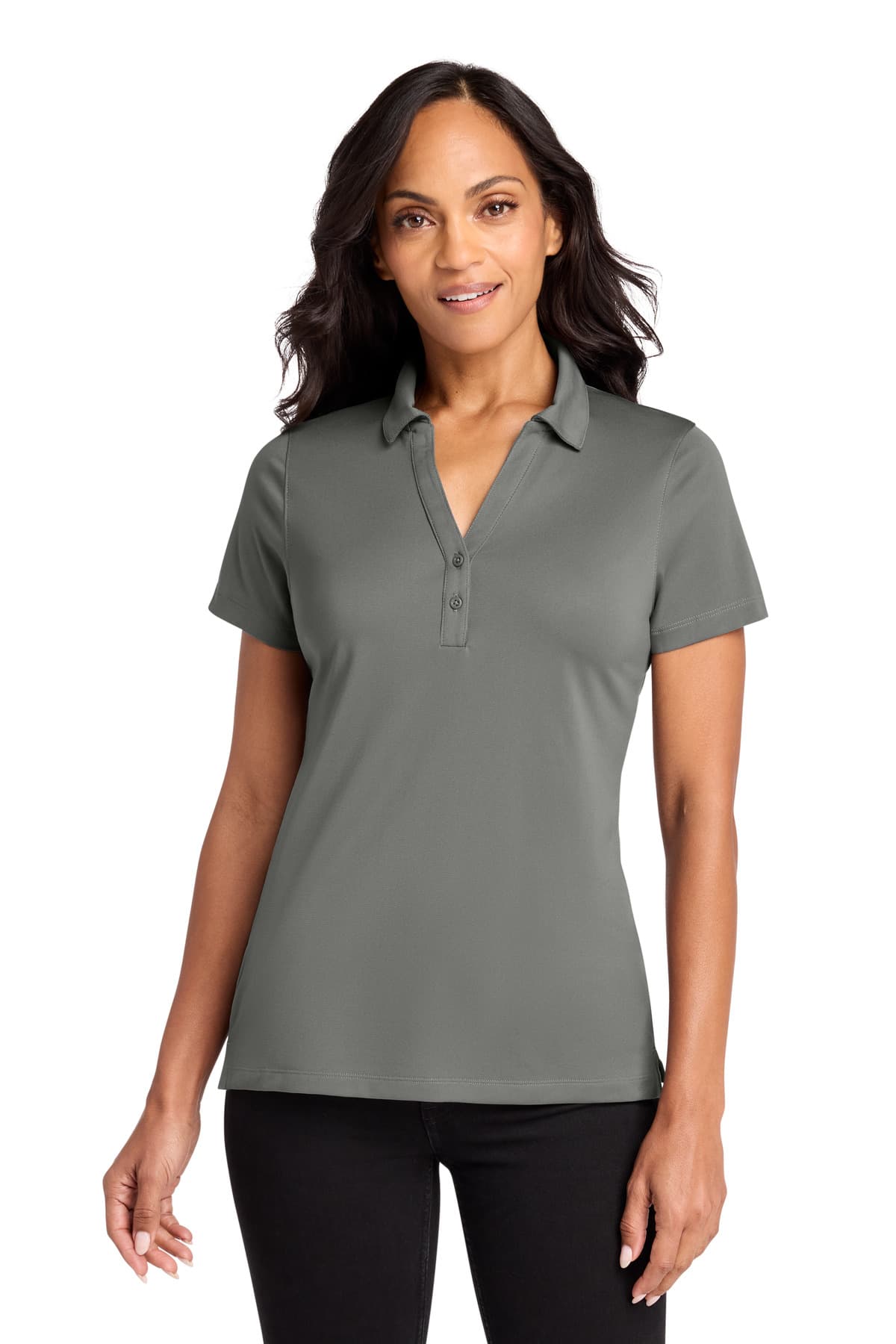 Port Authority Port Authority Women's C-FREE Performance Polo LK863 in Smoke Grey