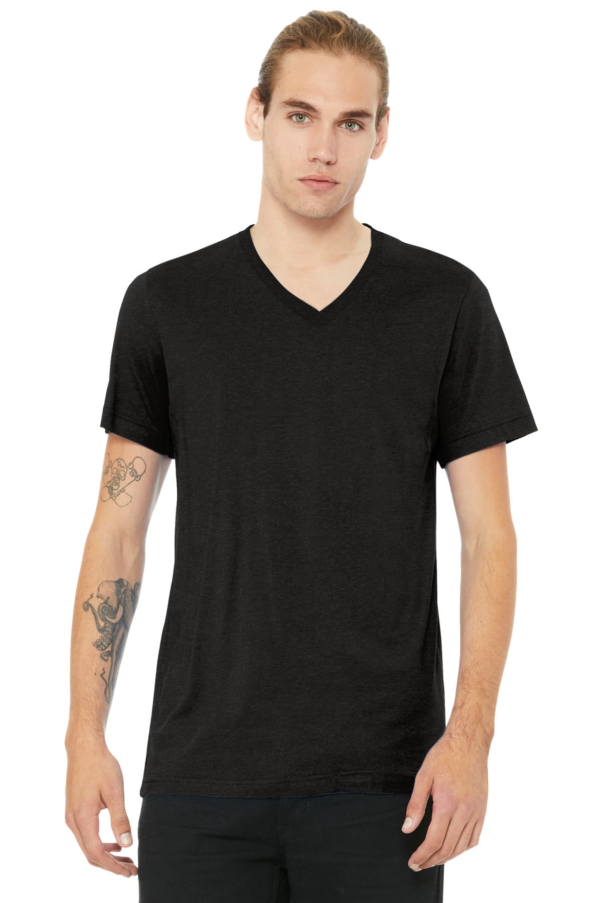 Bella + Canvas BELLA+CANVAS Unisex Heather CVC V-Neck Tee BC3005CVC