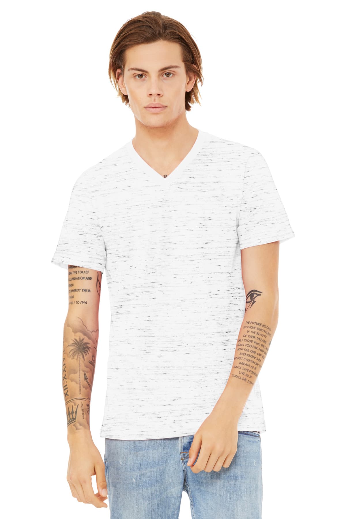 Bella + Canvas BELLA+CANVAS Unisex Textured Jersey V-Neck Tee BC3655